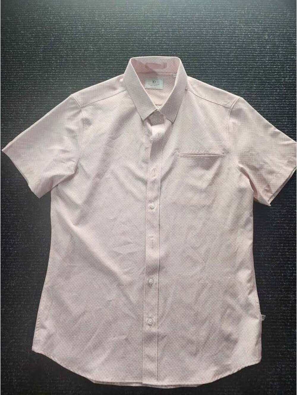 7Diamonds 4 Way Stretch Short Sleeve Button Down Shirt - Size S